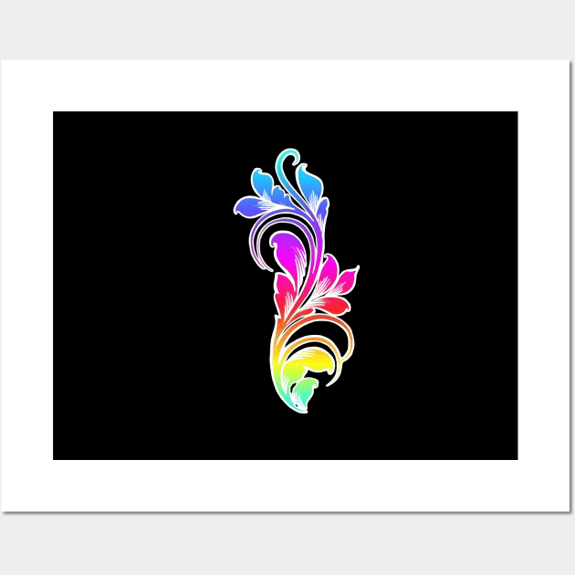 Gay Pride Feather Wall Art by DNASCC